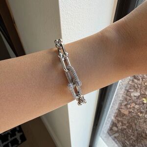 Elegant Silver Chain Bracelet
